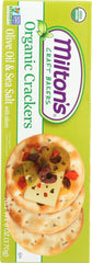 MILTONS: Organic Olive Oil & Sea Salt Crackers, 6 oz