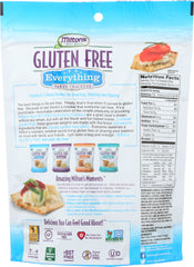 MILTON'S: Gluten Free Baked Crackers Everything, 4.5 oz