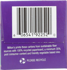MILTON'S: Gourmet Crackers Crispy Sea Salt, 6.7 oz