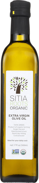 GAEA NORTH AMERICA: Sitia Roots Organic Extra Virgin Olive Oil 17 oz