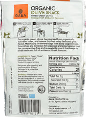 GAEA NORTH AMERICA: Olives Green Snack Pack Organic, 2.3 oz