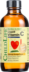 CHILDLIFE ESSENTIALS: Liquid Vitamin C Orange Flavor, 4 oz