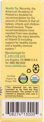 CHILDLIFE: Essentials Organic Vitamin D3 Drops Berry Flavor 400 IU, 0.338 oz