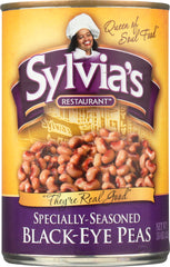 SYLVIAS: Specially Seasoned Black Eye Peas, 15 oz