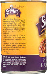 SYLVIAS: Specially Seasoned Black Eye Peas, 15 oz