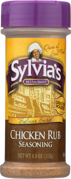 SYLVIA'S: Chicken Rub Seasoning, 4 Oz