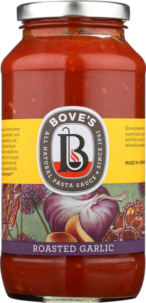 BOVES OF VERMONT: Sauce Pasta Roasted Garlic, 24 oz