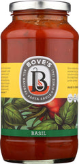 BOVES OF VERMONT: Pasta Basil Sauce, 24 oz