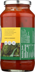 BOVES OF VERMONT: Pasta Basil Sauce, 24 oz