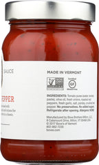 BOVES OF VERMONT: Sweet Red Pepper Pizza Sauce, 16 oz