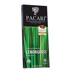 PACARI CHOCOLATE: Bar Chocolate Lemongrass Dark Organic, 1.76 oz
