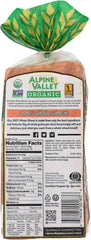 ALPINE VALLEY: 100% Whole Wheat Honey, 18 oz