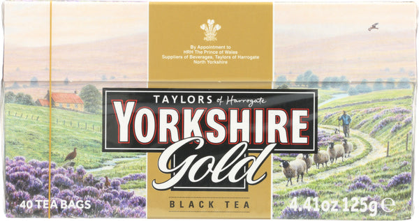 TAYLORS OF HARROGATE YORKSHIRE: Gold Black Tea, 40 tea bags