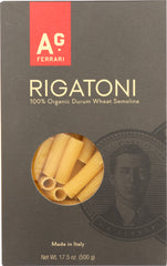 AG FERRARI: Organic Pasta Rigatoni, 17.5 oz