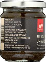 AG FERRARI: Black Olive Spread, 6.35 oz