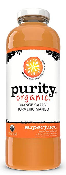 PURITY ORGANIC: Orange Carrot Turmeric Mango Juice, 14 oz