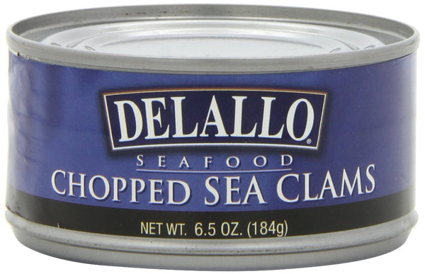 DELALLO: Chopped Sea Clams, 6.5 oz