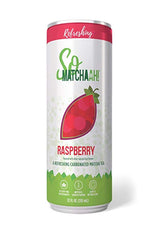 SOMATCHAAH: Tea RTD Sparkling Raspberry, 12 fo