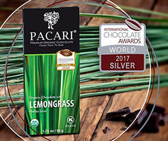 PACARI CHOCOLATE: Bar Chocolate Lemongrass Dark Organic, 1.76 oz