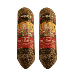 BUSSETO: Salami Dry Black Pepper, 8 oz