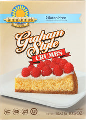 KINNIKINNICK: Gluten Free Graham Style Crumbs, 10.5 oz