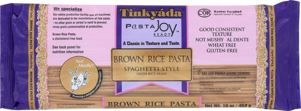 TINKYADA: Brown Rice Pasta Spaghetti Style, 16 oz