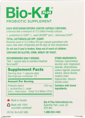 BIO K: Probiotic Supplement Capsule Light 12.5 Billion Cultures, 15 cp