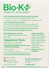 BIO K: Pobiotic Supplement Capsule Regular 25 Billion Cultures, 15 cp