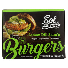 SOL CUISINE: Lemon Dill Salm’n Burger, 8 oz