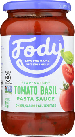 FODY FOOD CO: Tomato & Basil Pasta Sauce, 19.4 oz