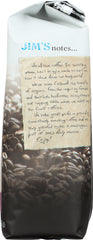 JIMS ORGANIC COFFEE: Organic Happy House Blend Whole Bean Coffee, 12 oz
