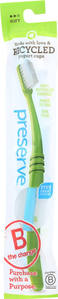 PRESERVE: Toothbrush In Lightweight  Pouch, 1 ea