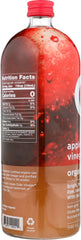 O: Vinegar Apple Cider Organic, 32 oz