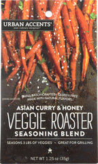 URBAN ACCENTS: Asian Curry & Honey Veggie Roaster Seasoning, 1.25 oz