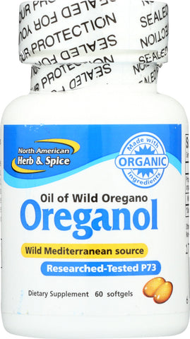 NORTH AMERICAN: Herb & Spice Oreganol P73, 60 Softgels