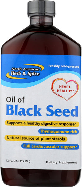 NORTH AMERICAN HERB: Oil of Black Seed, 12 fo