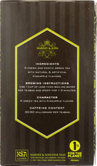 HARNEY & SONS: Tea Tropical Green, 20 bg