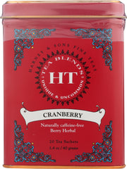 HARNEY & SONS: Cranberry Herbal Tea, 20 pc