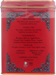 HARNEY & SONS: Cranberry Herbal Tea, 20 pc