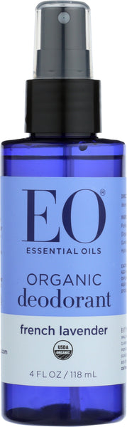 EO PRODUCTS: Organic Deodorant Spray Lavender All Day Fresh, 4 Oz