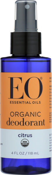 EO PRODUCTS: Organic Deodorant Spray Citrus, 4 Oz