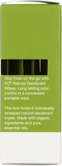 EO: Deodorant Wipes Tea Tree, 1 ea