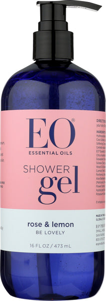 EO: Shower Gel Rose and Lemon, 16 oz