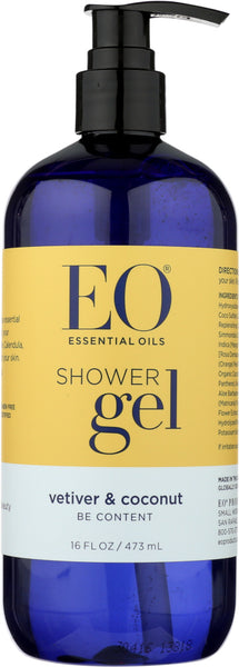EO: Shower Gel Vetiver and Coconut, 16 oz