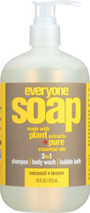 EVERYONE: 3-in-1 Soap Coconut Lemon, 16 oz