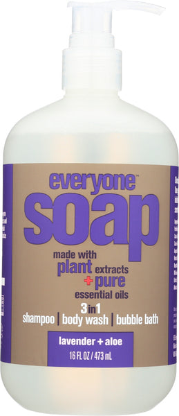 EVERYONE: 3-in-1 Soap Lavender Aloe, 16 oz