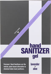 EVERYONE: Hand Sanitizer Gel Lavender Aloe, 2 oz