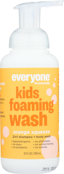 EVERYONE: Orange Squeeze Kids Foaming Soap, 10 oz