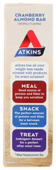 ATKINS: Day Break Snack Bar Cranberry Almond (5x1.2oz bars), 6 oz