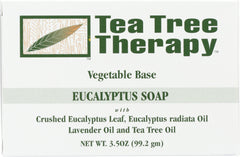 TEA TREE THERAPY: Eucalyptus Vegetable Base Soap, 3.5 oz